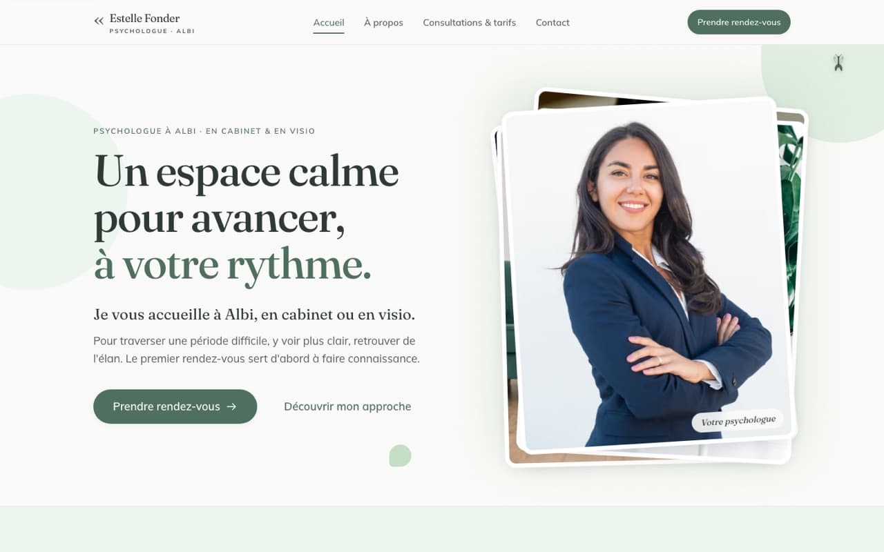 Site web Estelle Fonder