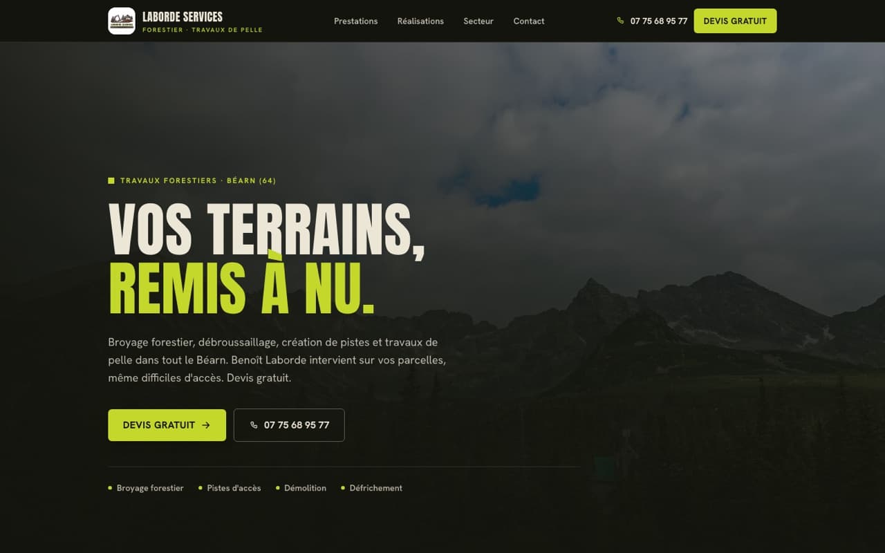 Site web Laborde Services