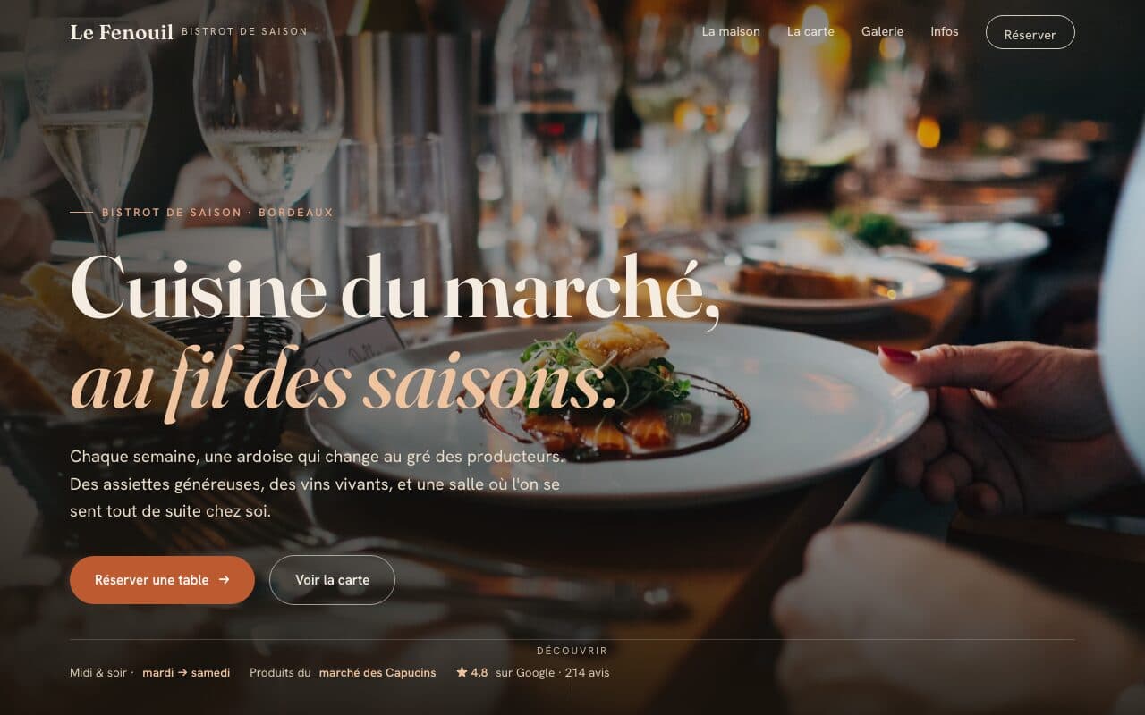 Site web Le Fenouil