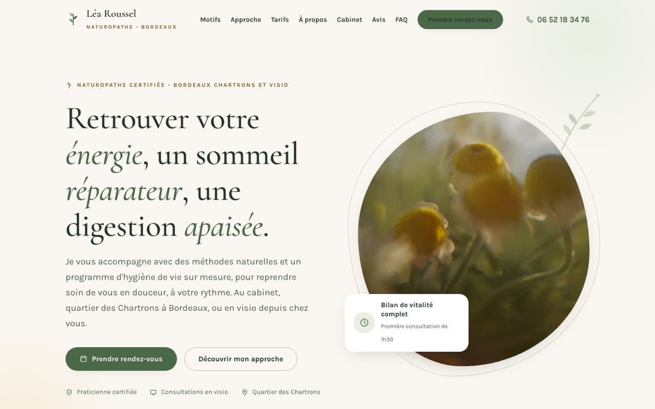 Site web Léa Roussel